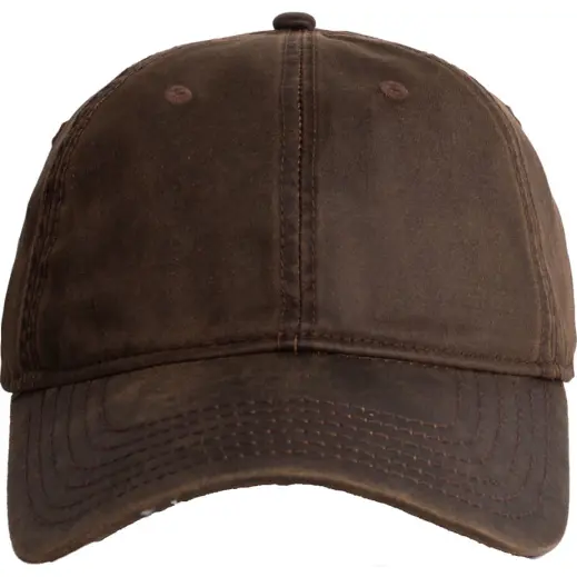 FWRD Oilskin Cap Chocolate Front